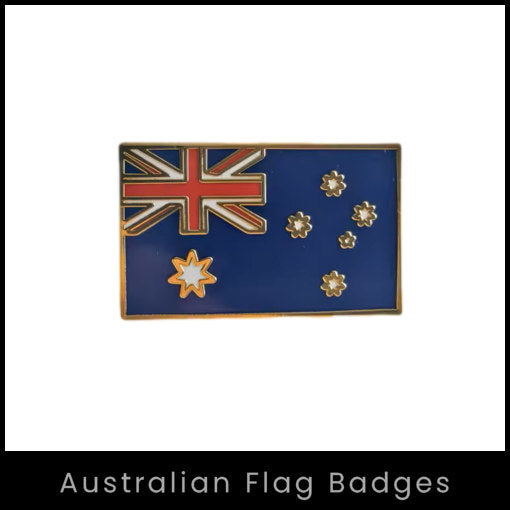 Bulk Australian Flag Badges with Australian Stock