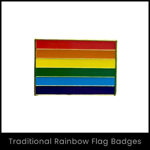 Traditional Pride Flag Badges