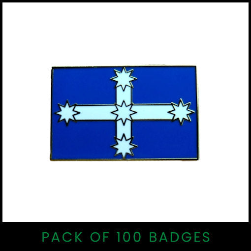 Historic Eureka Flag Badge (Rectangular) - Pack of 100